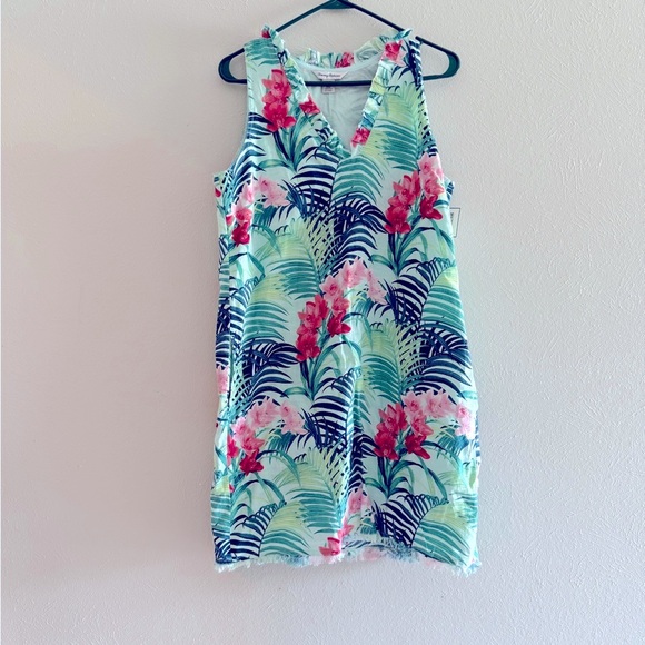 EUC- Tommy Bahama Tropical Print Dress - Picture 1 of 7